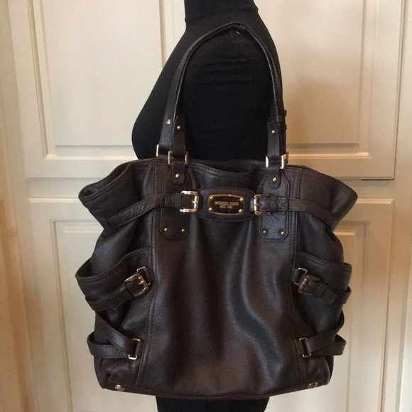 Michael Kors Handbags - Michael Kors Soft Huge Leather Bag with Brass Trim